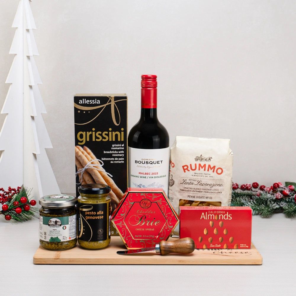 Wine Pasta Savory Treats Gift Set