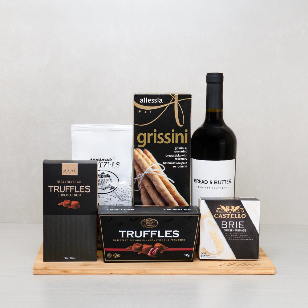 Valentines Night In Gourmet Basket