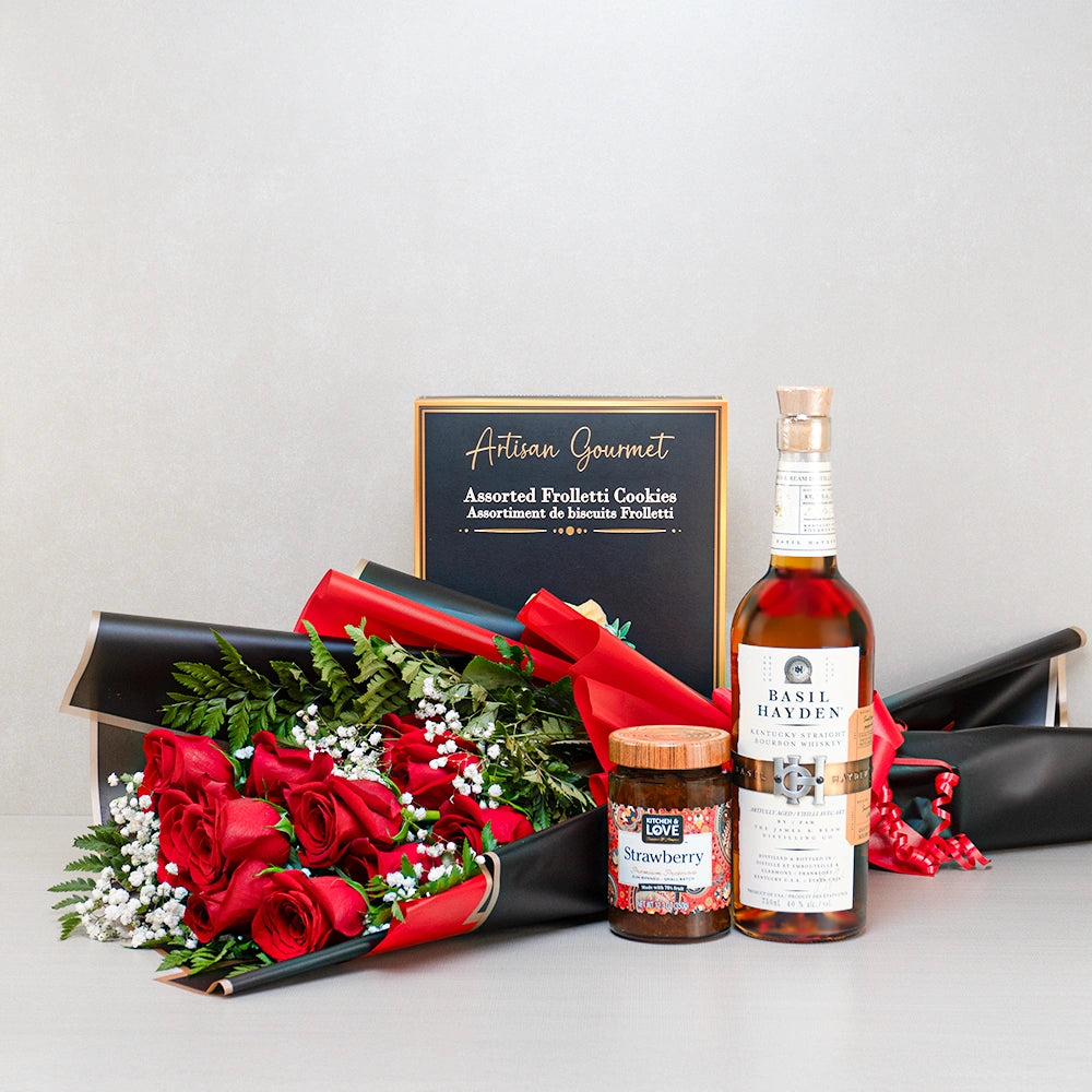 Luxury Valentines Gift Basket For Him