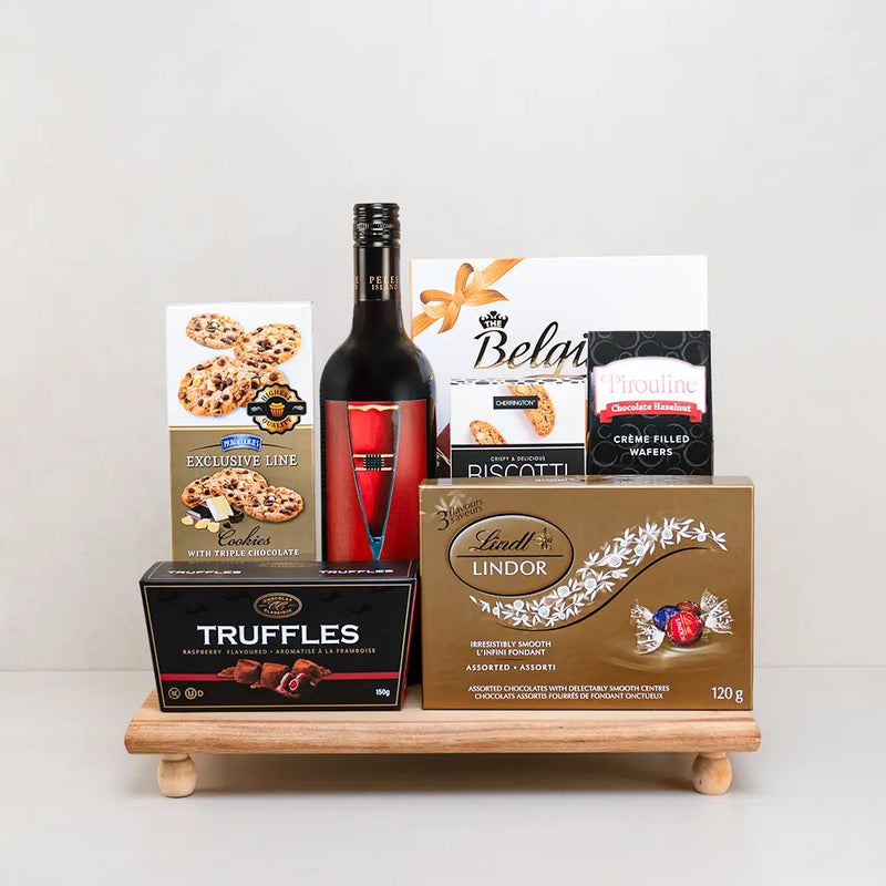 A thank-you treat gift basket for employee appreciation