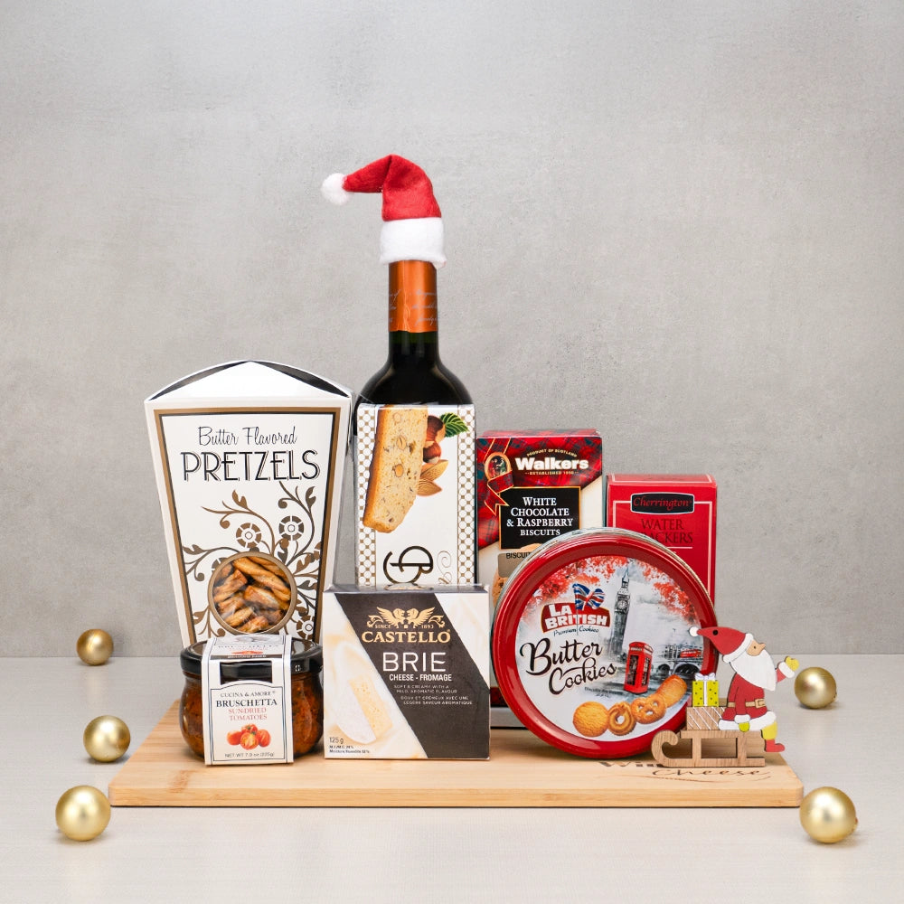 Christmas Eve Wine And Treats Set