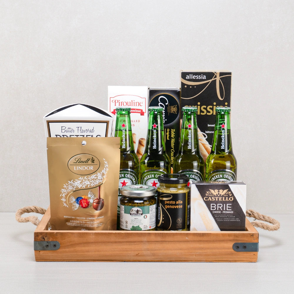 Euro Cheers And Savory Bites Basket