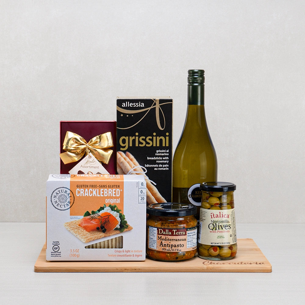 Mediterranean Bites Wine Gift Set