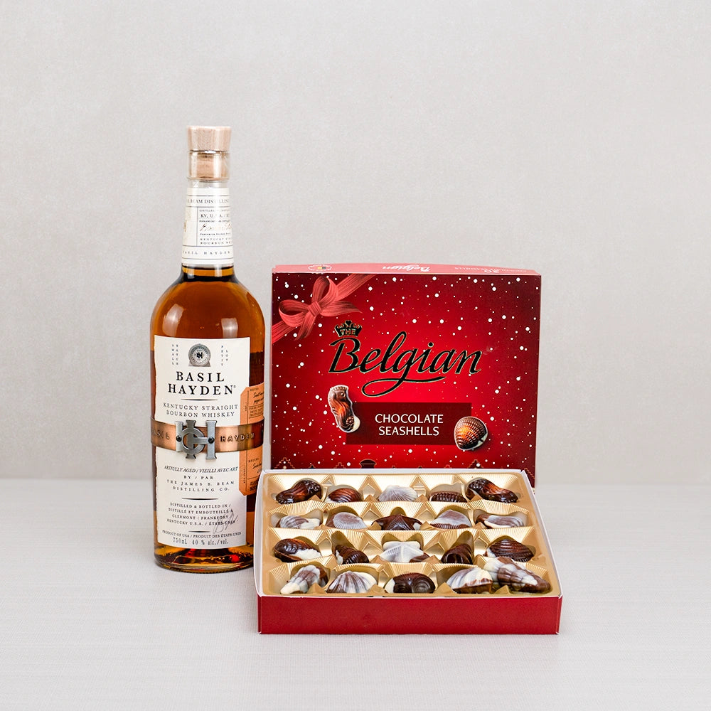 Whiskey And Chocolate Seashell Gift Set