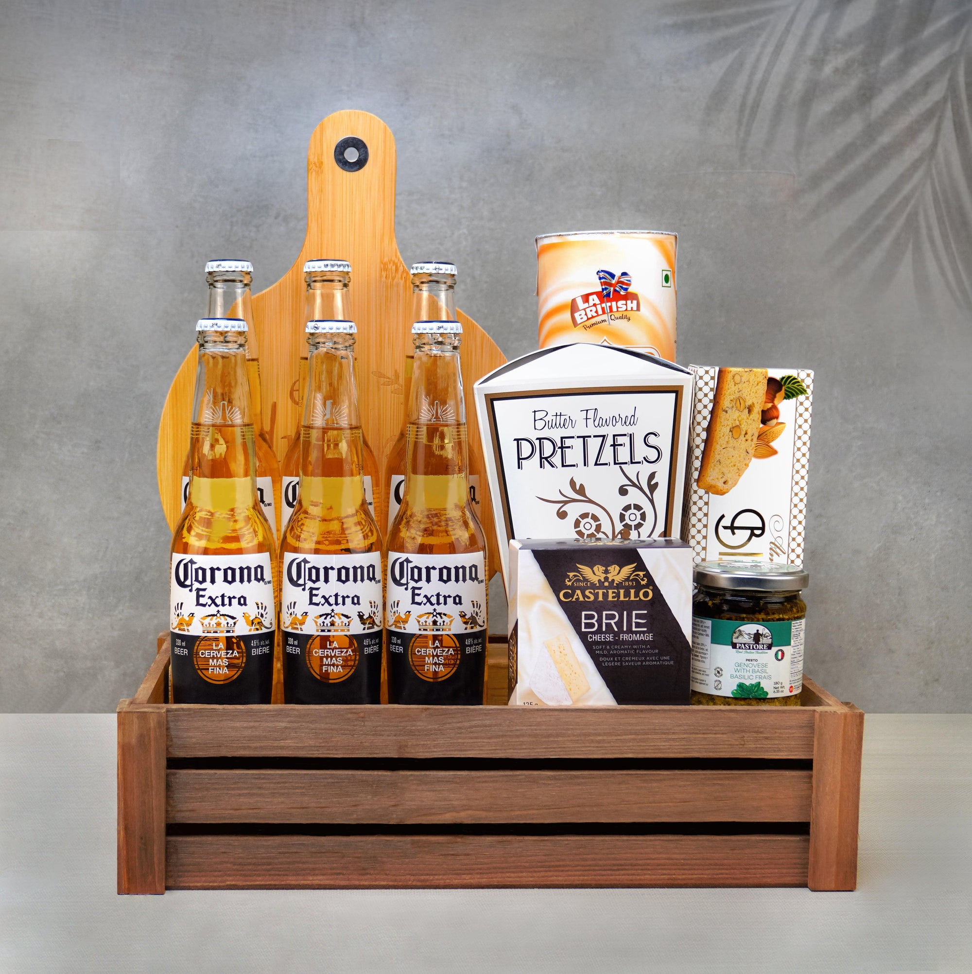 Corona & Snack Favorites Basket - The Gourmet Gifts